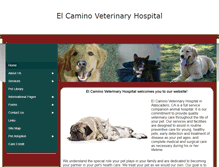 Tablet Screenshot of elcaminovet.com